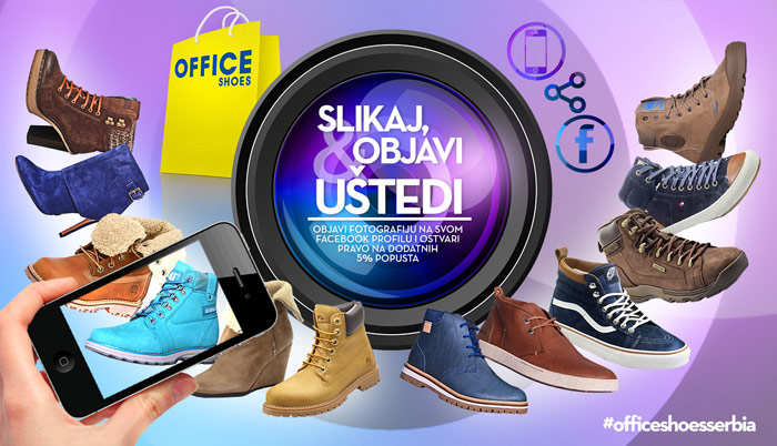 slikaj objavi ustedi  - fb akcija u radnjama office shoes srbija